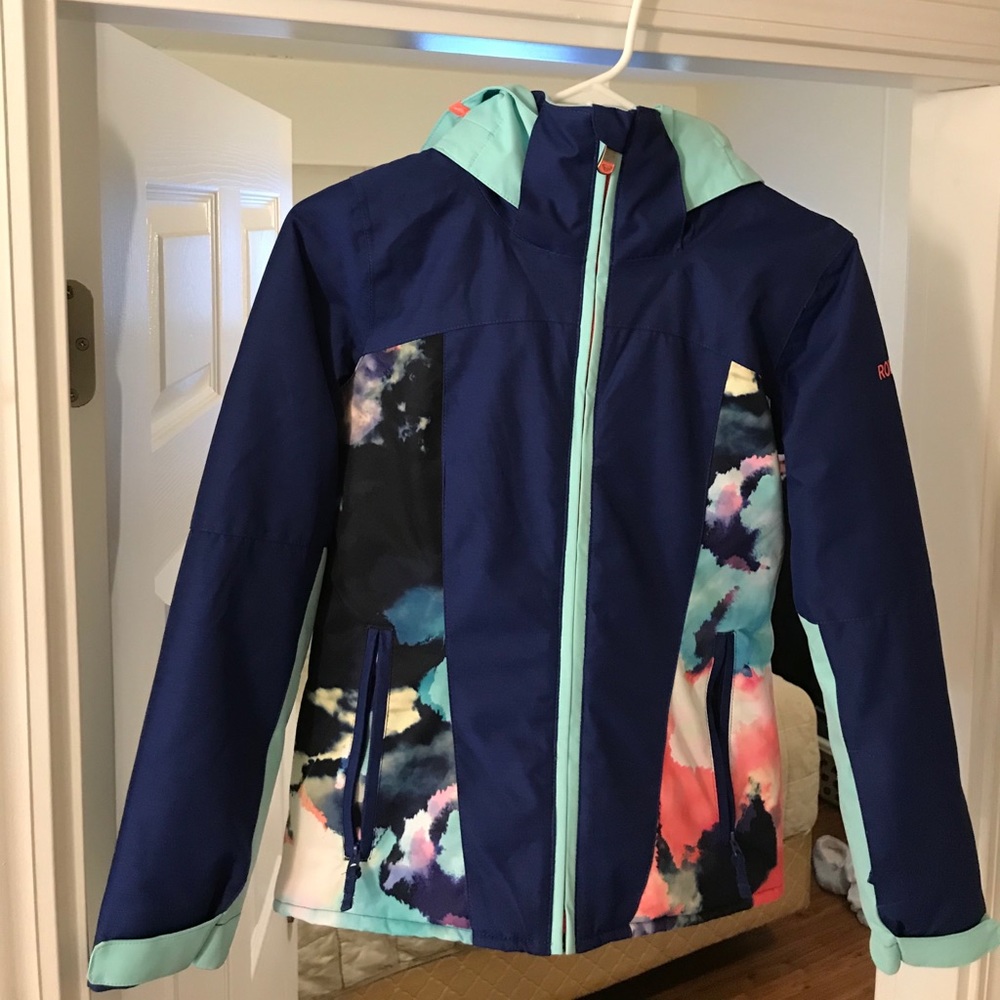 Roxy Winter Zip Up Jacket w/ Hood for Girls